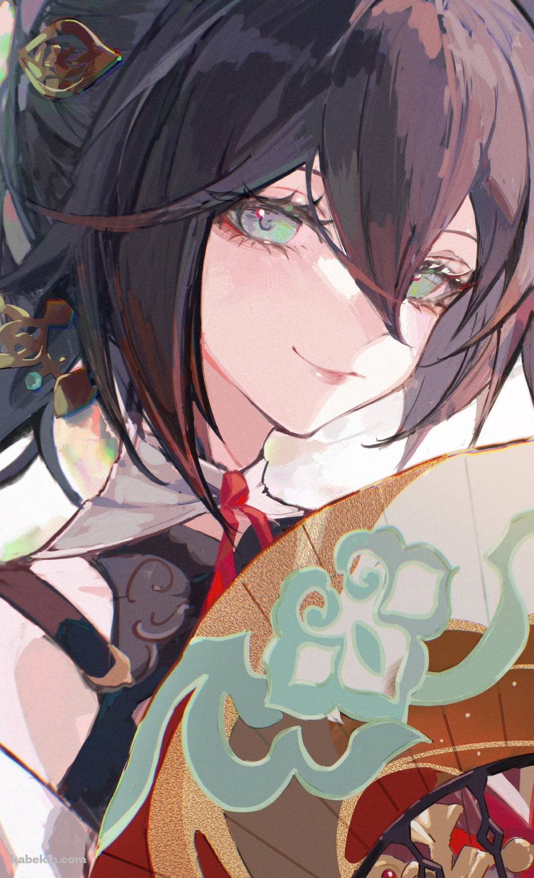 扇子を持ち微笑む停云 / 崩壊:スターレイルのAndroidの壁紙(1080px x 1776px) スマホ用
