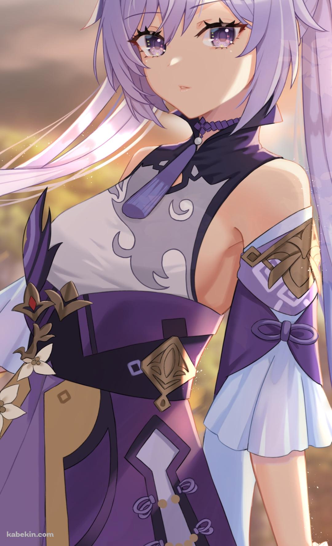 あぜ道に佇む可愛い刻晴 / 原神のAndroidの壁紙(1080px x 1776px) スマホ用