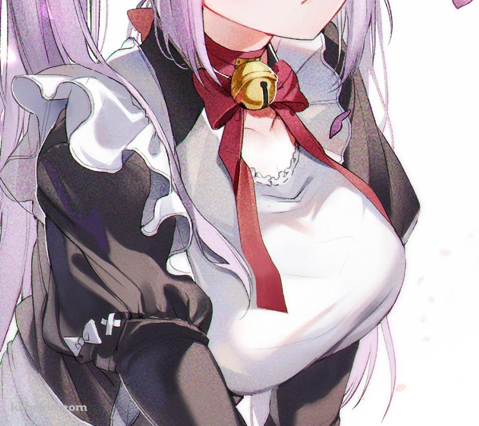 メイド姿の可愛い刻晴 / ブルーベリーケーキ / 原神のAndroidの壁紙(960px x 854px) スマホ用