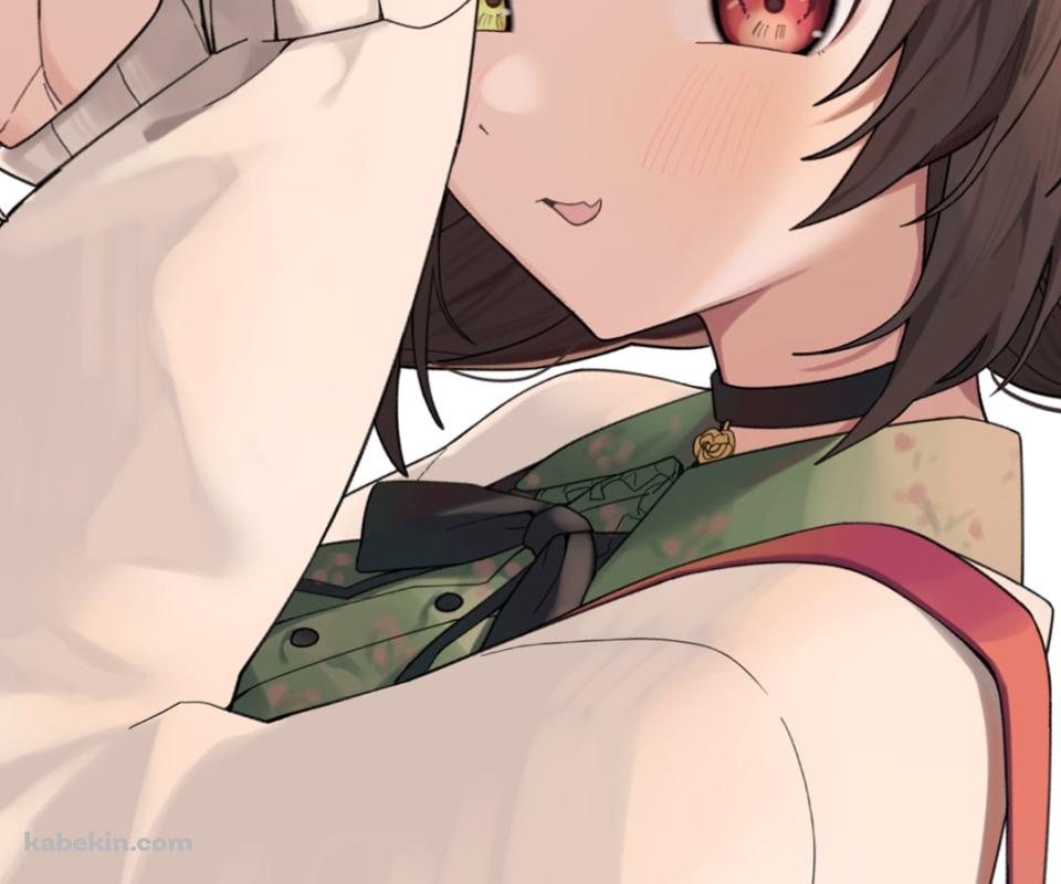 両手でおどけたポーズをする可愛い戌亥とこ (いぬいとこ) / ホロライブ / バーチャルYouTuber / VtuberのAndroidの壁紙(960px x 800px) スマホ用