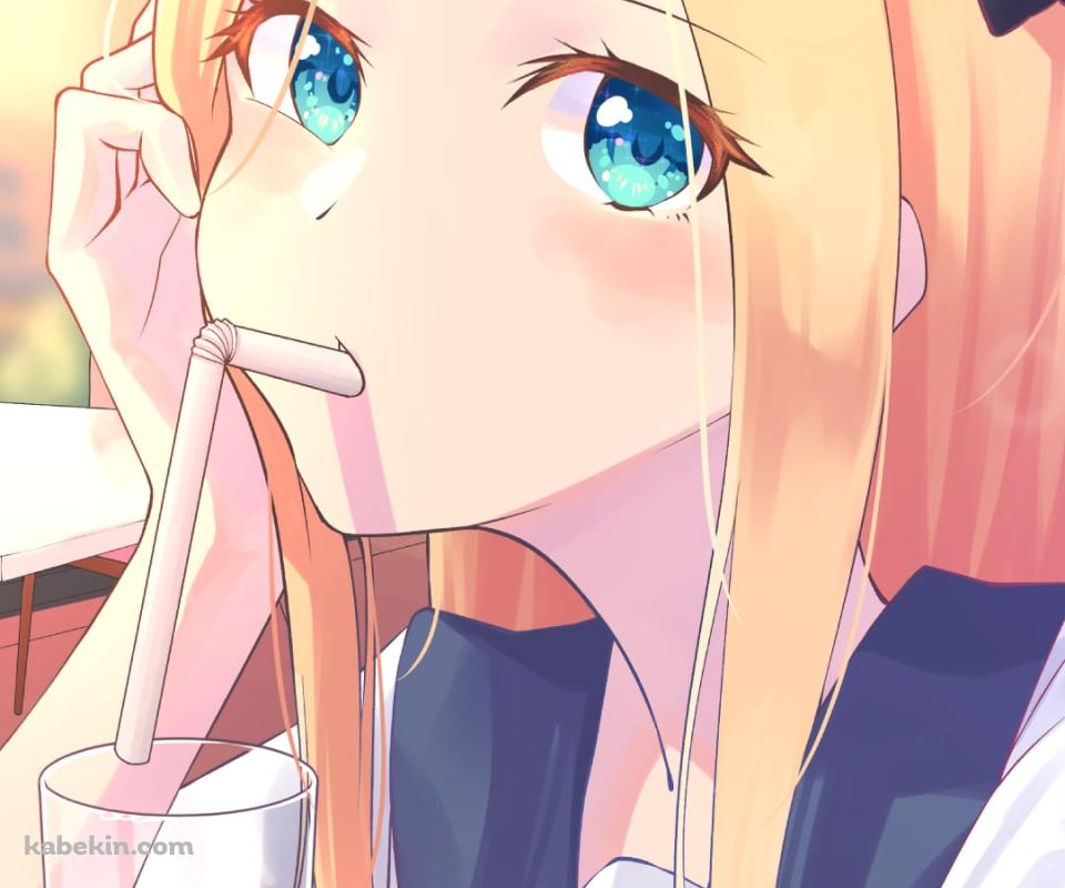 ストローをくわえる可愛いアビゲイル・ウィリアムズ / fate/grand orderのAndroidの壁紙(960px x 800px) スマホ用