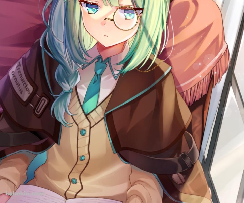 膝に置いた本を読むイースチナ / アークナイツのAndroidの壁紙(960px x 800px) スマホ用