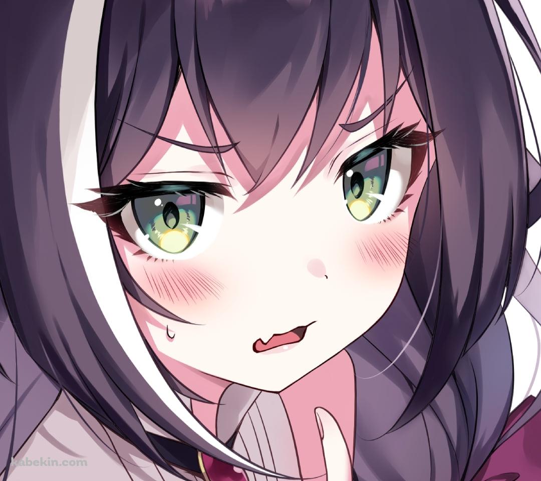 右手の人差し指を立て照れている可愛いキャル / プリンセスコネクト!re:diveのAndroidの壁紙(1080px x 960px) スマホ用