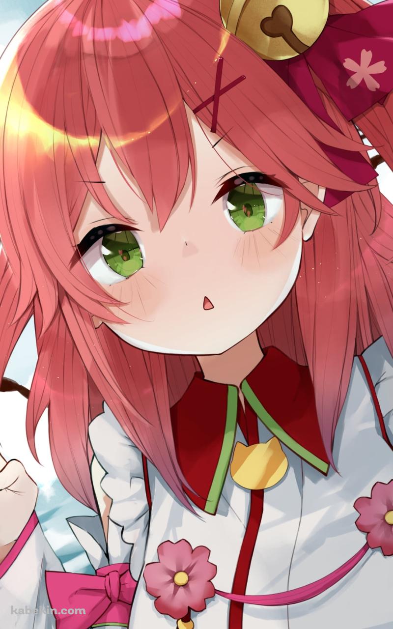 海とプニプニのさくらみこ / ホロライブ / バーチャルYouTuber / VtuberのAndroidの壁紙(800px x 1280px) スマホ用
