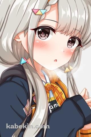 掌を合わせこちらを見つめる久川凪 / アイドルマスターシンデレラガールズ / デレステのAndroidの壁紙(320px x 480px) スマホ用