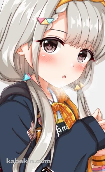 掌を合わせこちらを見つめる久川凪 / アイドルマスターシンデレラガールズ / デレステのAndroidの壁紙(360px x 592px) スマホ用
