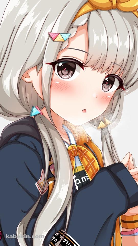 掌を合わせこちらを見つめる久川凪 / アイドルマスターシンデレラガールズ / デレステのAndroidの壁紙(540px x 960px) スマホ用