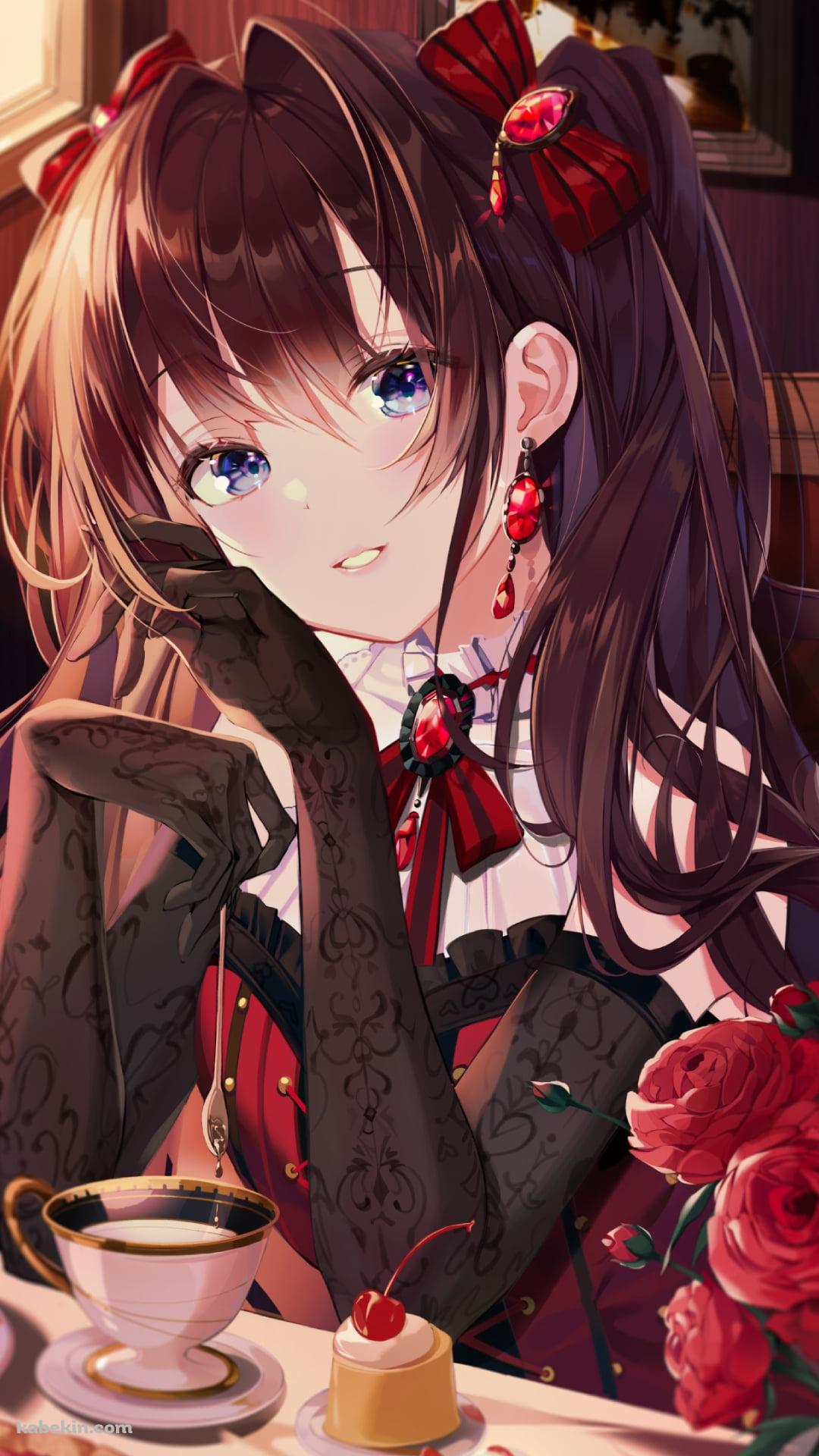 スプーンを持ち微笑む一ノ瀬志希 / 苺のショートケーキ / アイドルマスターシンデレラガールズのAndroidの壁紙(1080px x 1920px) スマホ用
