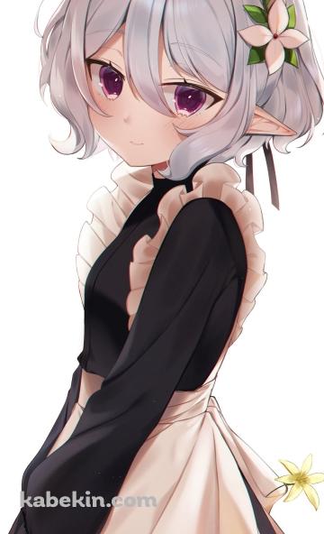 こちらを見つめるメイド姿のコッコロ / プリンセスコネクト!re:diveのAndroidの壁紙(360px x 592px) スマホ用