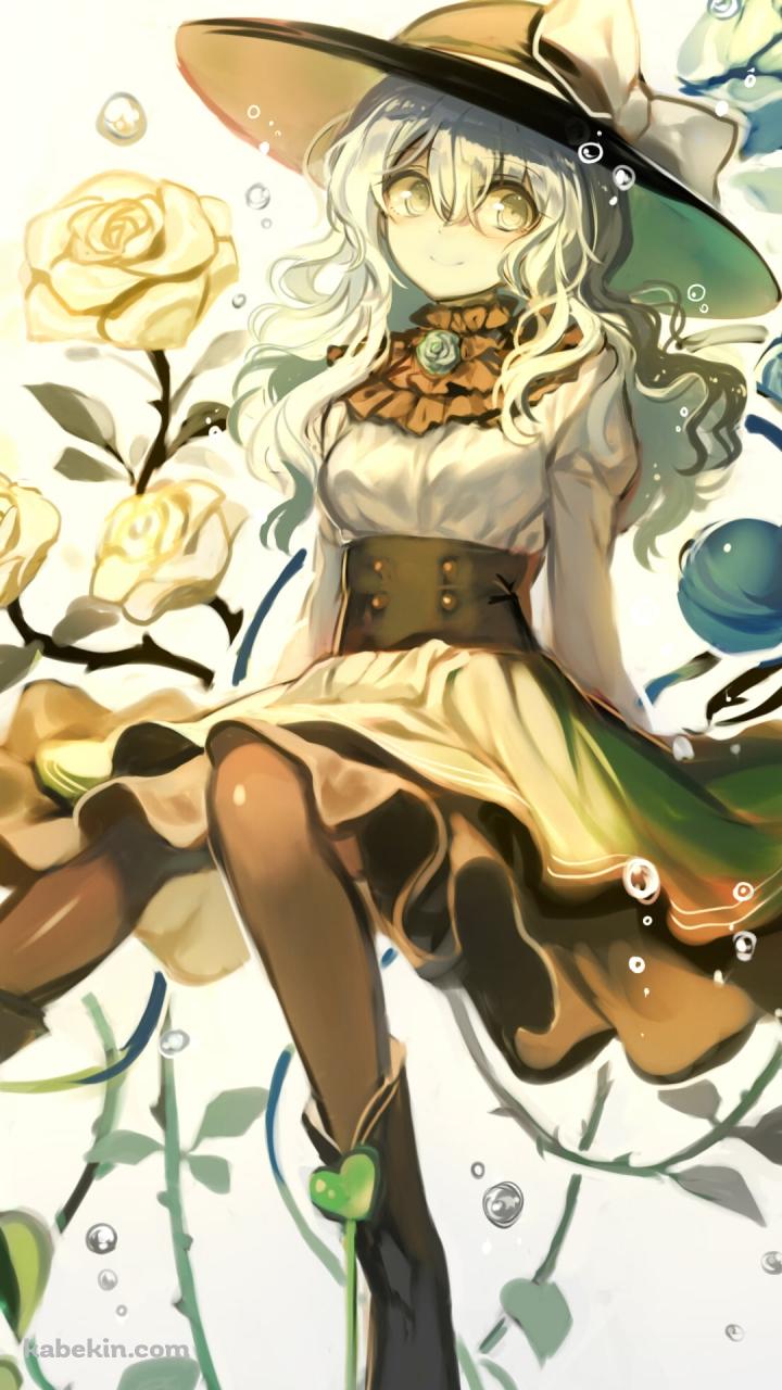 薔薇と古明地こいし / 東方のAndroidの壁紙(720px x 1280px) スマホ用