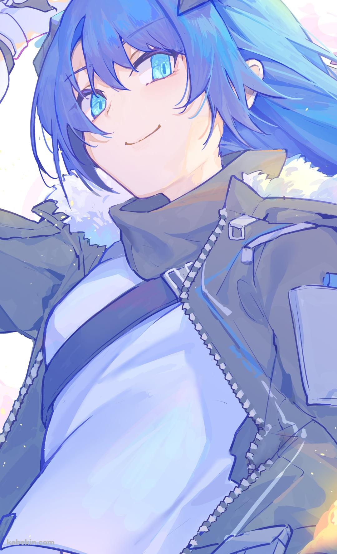 かわいいモスティマ / 青い髪 / アークナイツのAndroidの壁紙(1080px x 1776px) スマホ用