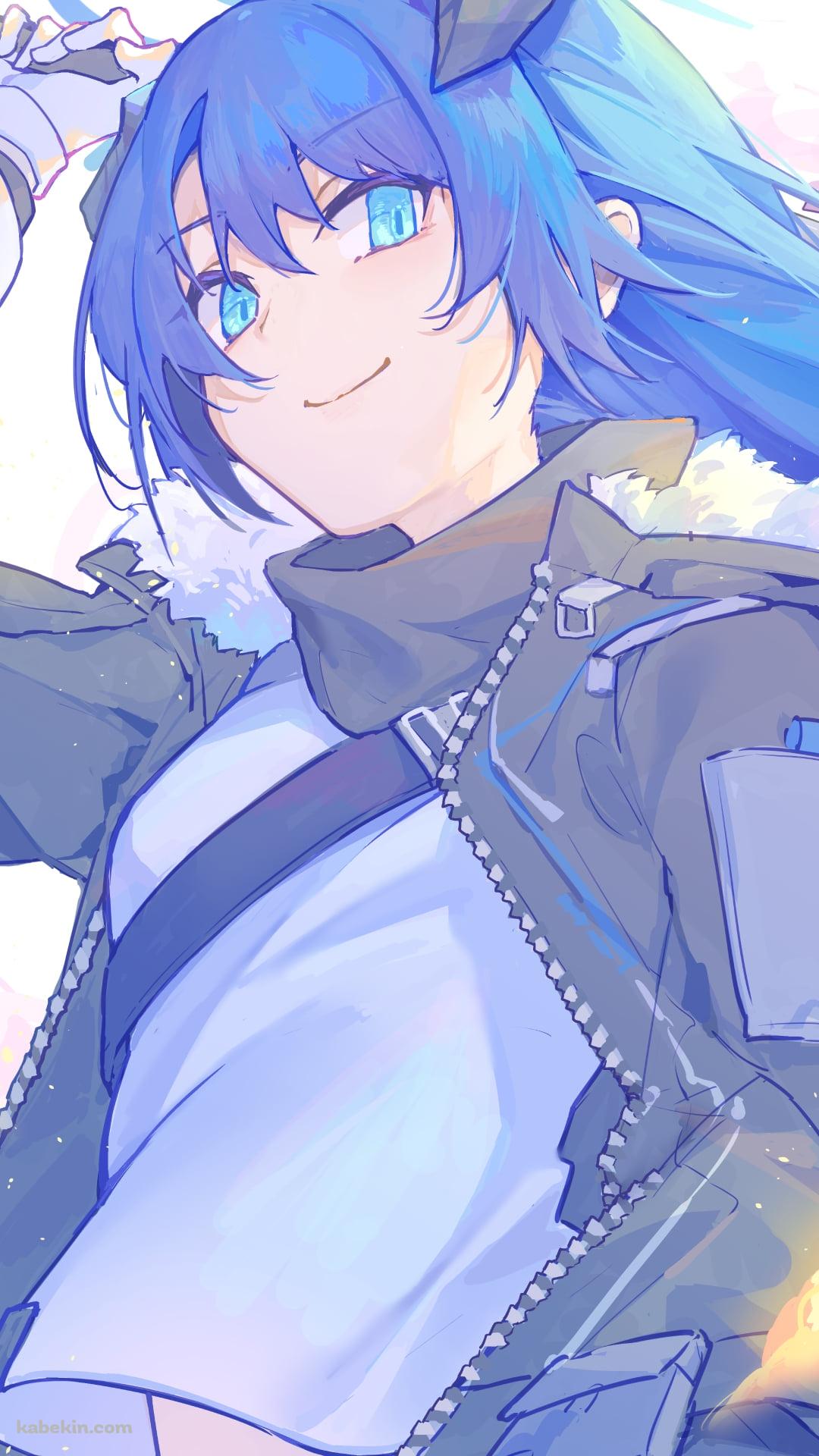 かわいいモスティマ / 青い髪 / アークナイツのAndroidの壁紙(1080px x 1920px) スマホ用