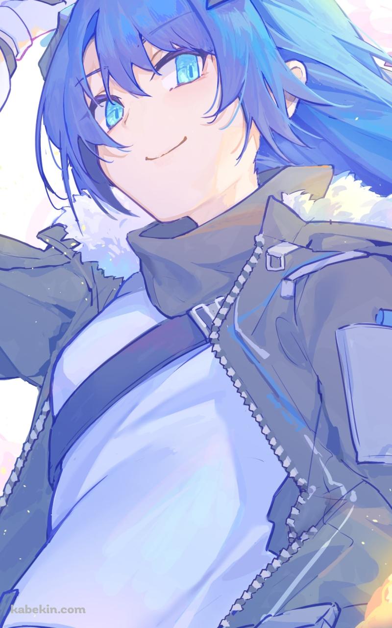 かわいいモスティマ / 青い髪 / アークナイツのAndroidの壁紙(800px x 1280px) スマホ用