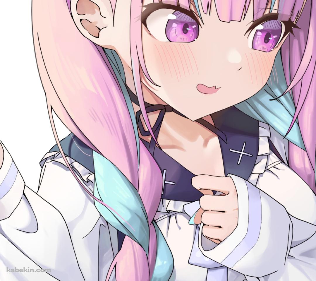 照れて俯く湊あくあ / ホロライブ / バーチャルYouTuber / VtuberのAndroidの壁紙(1080px x 960px) スマホ用