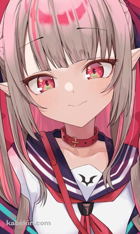 セーラー服を着た可愛い魔界ノりりむ / にじさんじ / バーチャルYouTuber / VtuberのAndroidの壁紙(480px x 800px) スマホ用