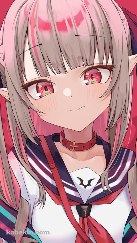 セーラー服を着た可愛い魔界ノりりむ / にじさんじ / バーチャルYouTuber / VtuberのAndroidの壁紙(480px x 854px) スマホ用