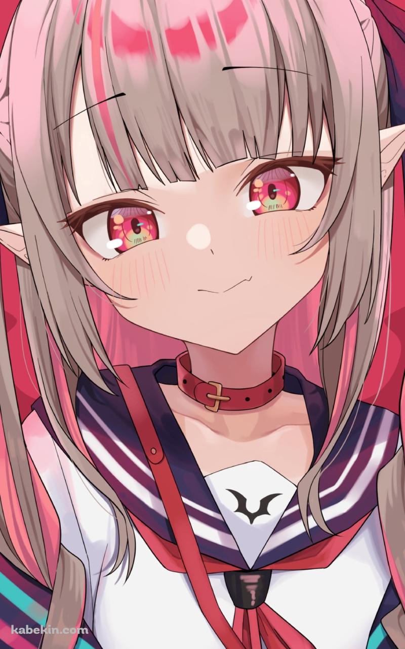 セーラー服を着た可愛い魔界ノりりむ / にじさんじ / バーチャルYouTuber / VtuberのAndroidの壁紙(800px x 1280px) スマホ用