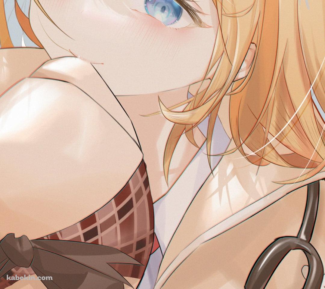 帽子をくわえるワトソン・アメリア / ホロライブ / バーチャルYouTuber / VtuberのAndroidの壁紙(1080px x 960px) スマホ用