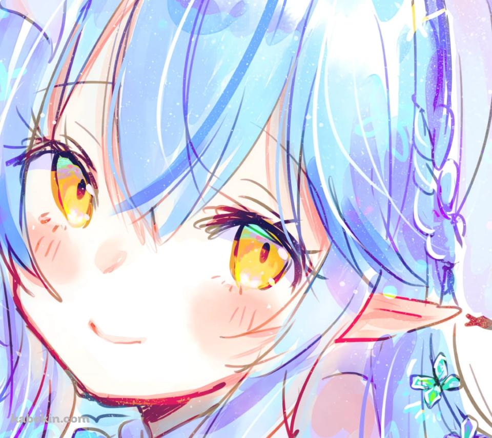 微笑む雪花ラミィ / アホ毛 / パステル調 / ホロライブ / バーチャルYouTuber / VtuberのAndroidの壁紙(960px x 854px) スマホ用
