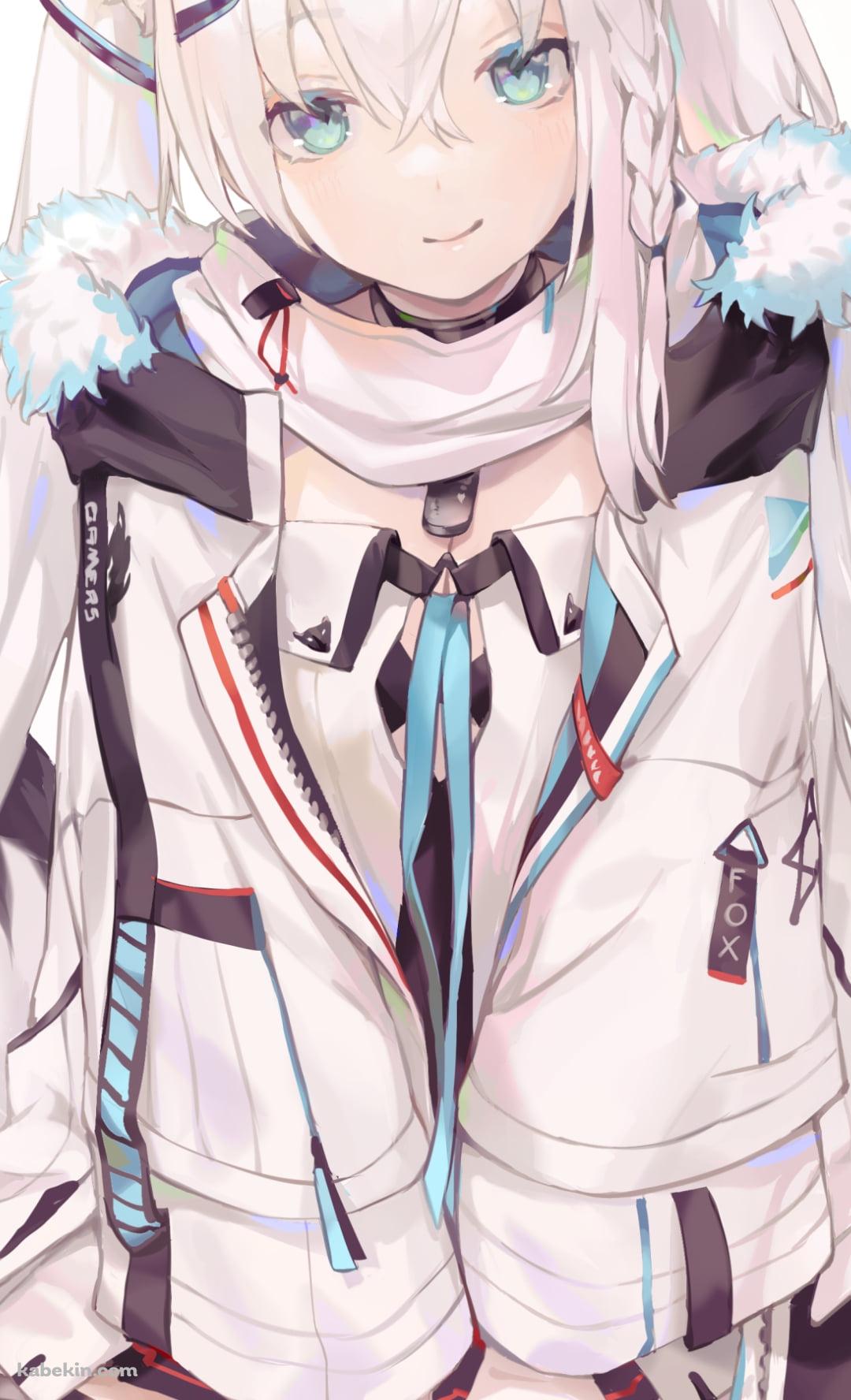 枕を敷く白上フブキ / ホロライブ / バーチャルYouTuber / VtuberのAndroidの壁紙(1080px x 1776px) スマホ用