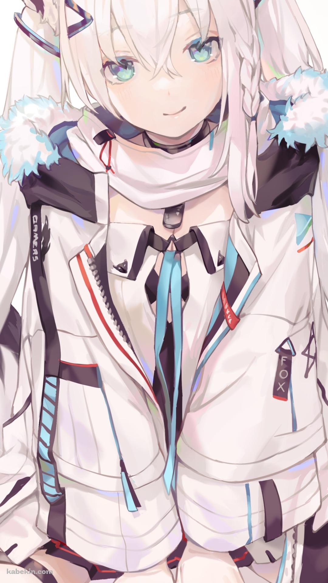 枕を敷く白上フブキ / ホロライブ / バーチャルYouTuber / VtuberのAndroidの壁紙(1080px x 1920px) スマホ用
