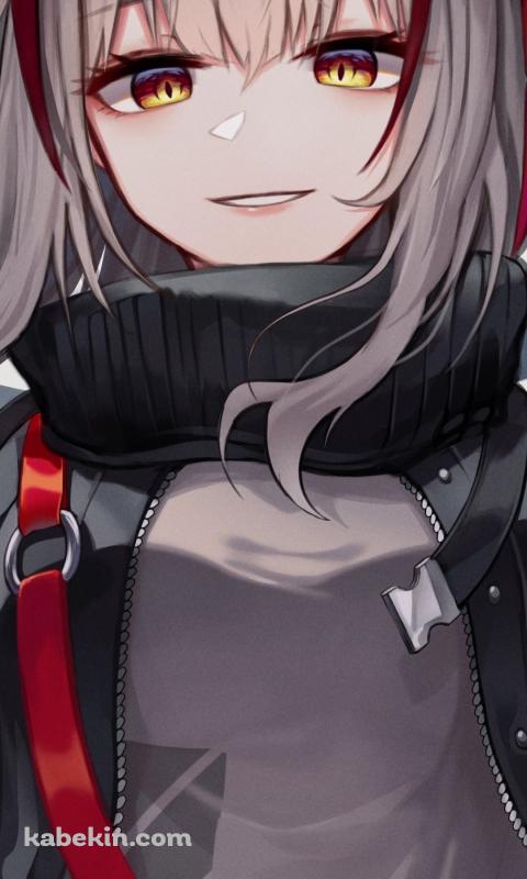 トランシーバーを持ち微笑むW / アークナイツのAndroidの壁紙(480px x 800px) スマホ用