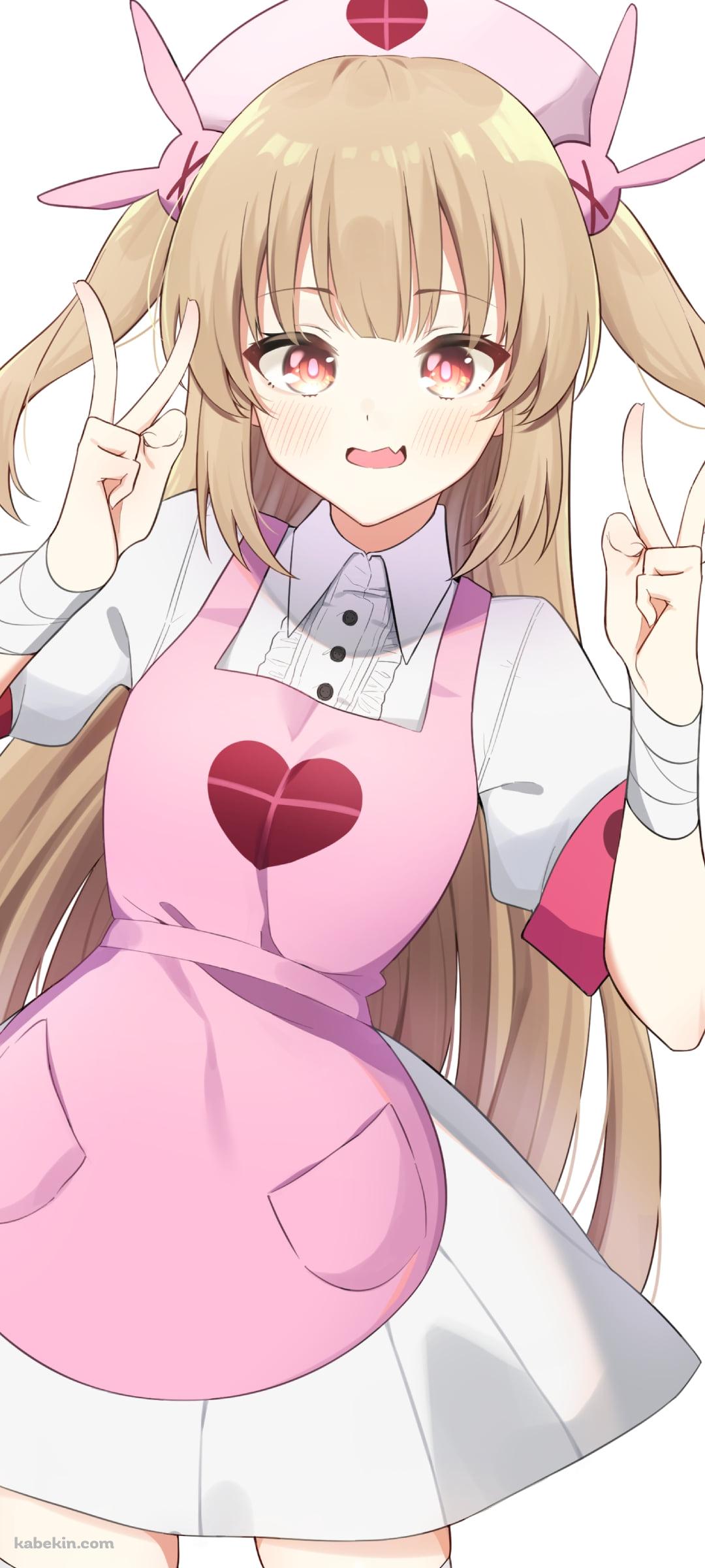 Wピースをする名取さな / バーチャルYouTuber / VtuberのAndroidの壁紙(1080px x 2400px) スマホ用