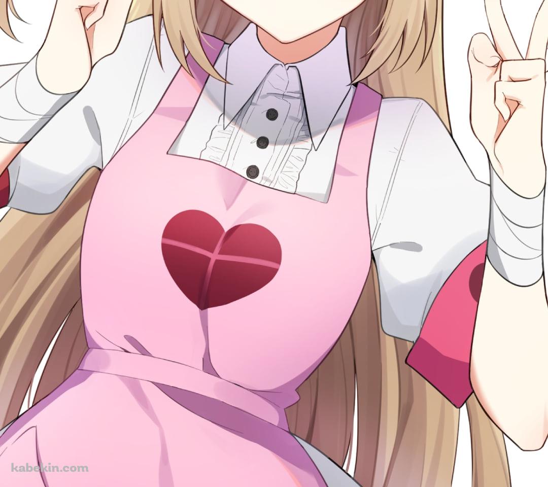 Wピースをする名取さな / バーチャルYouTuber / VtuberのAndroidの壁紙(1080px x 960px) スマホ用