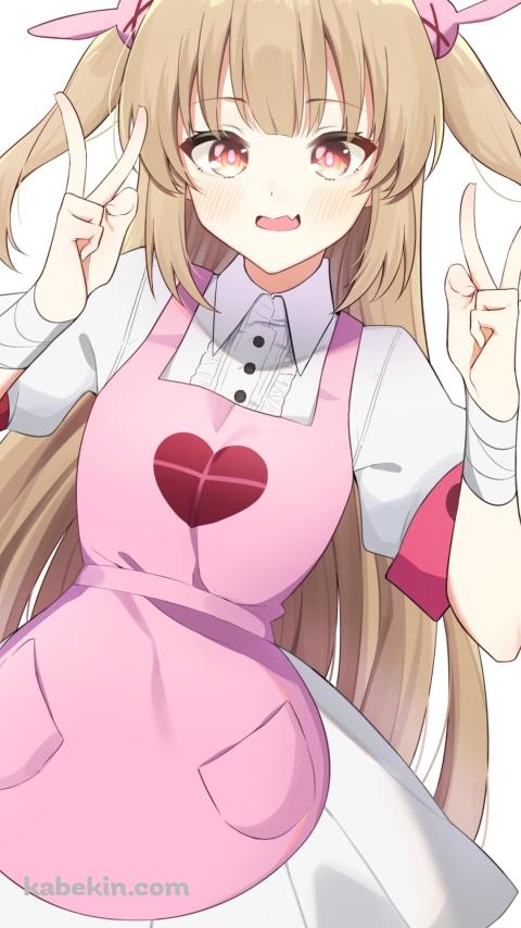 Wピースをする名取さな / バーチャルYouTuber / VtuberのAndroidの壁紙(480px x 854px) スマホ用