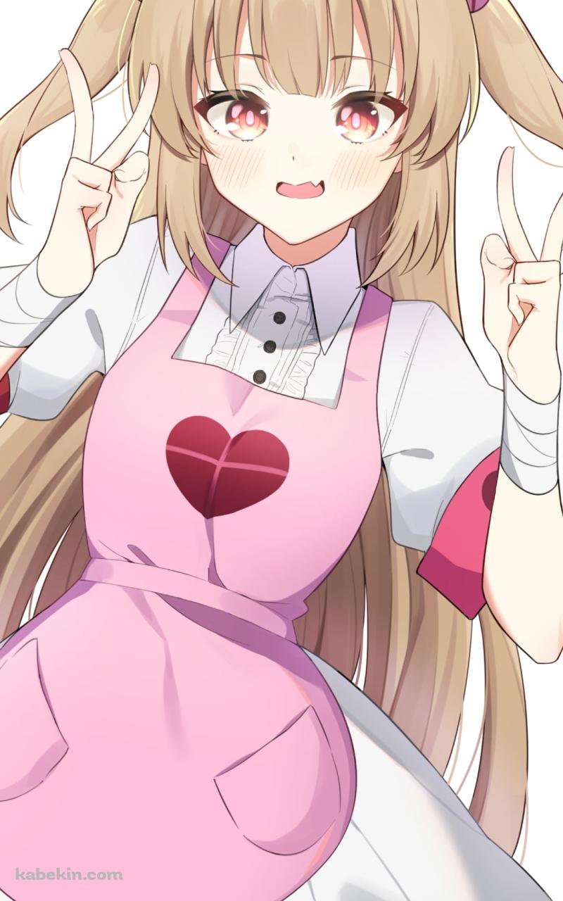 Wピースをする名取さな / バーチャルYouTuber / VtuberのAndroidの壁紙(800px x 1280px) スマホ用