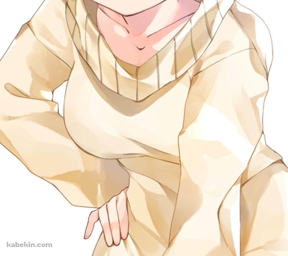 前にかがんだ可愛い更科瑠夏 / ショートカット / 彼女、お借りしますのAndroidの壁紙(960px x 854px) スマホ用
