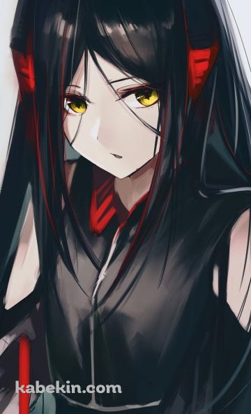 黒い服を着たイネス / アークナイツのAndroidの壁紙(360px x 592px) スマホ用