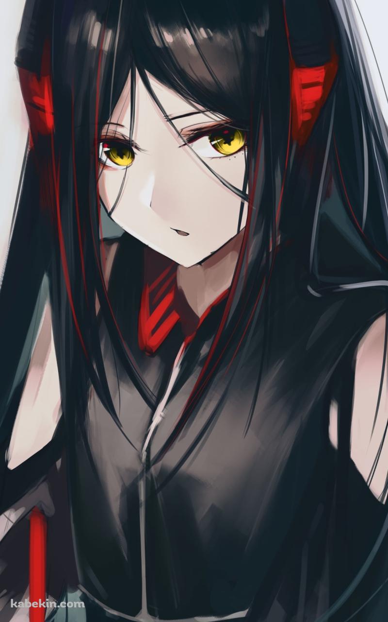 黒い服を着たイネス / アークナイツのAndroidの壁紙(800px x 1280px) スマホ用