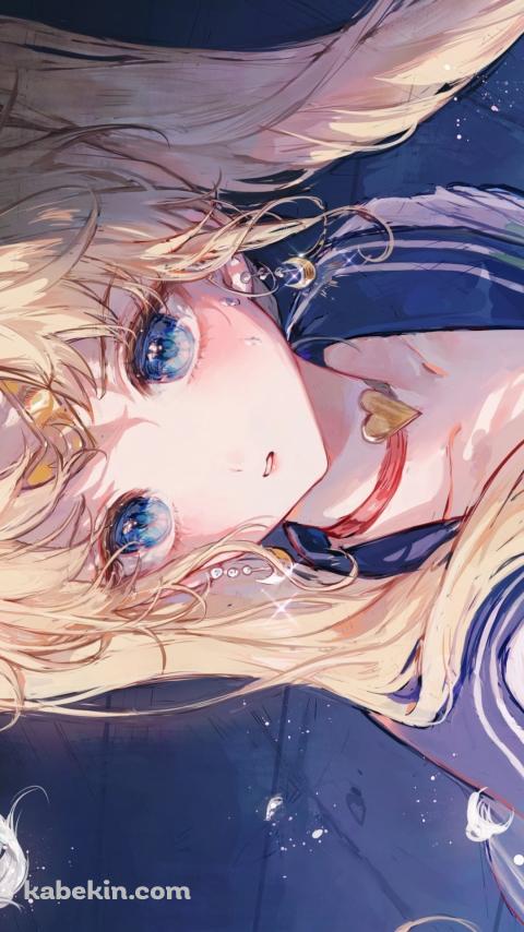 白い羽と月野うさぎ / 美少女戦士セーラームーンのAndroidの壁紙(480px x 854px) スマホ用