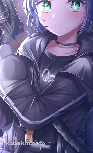 青い髪のジェシカ / アークナイツのAndroidの壁紙(360px x 592px) スマホ用