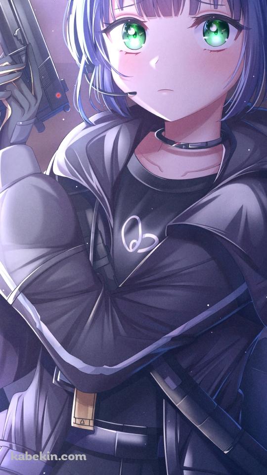 青い髪のジェシカ / アークナイツのAndroidの壁紙(540px x 960px) スマホ用