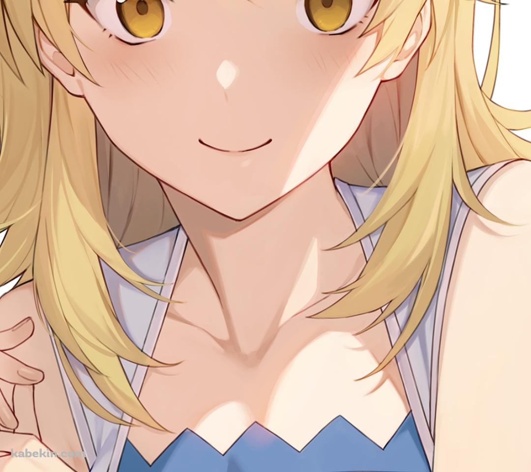 白い花の髪飾りをつけた可愛い一色いろは / やはり俺の青春ラブコメはまちがっている。のAndroidの壁紙(1080px x 960px) スマホ用