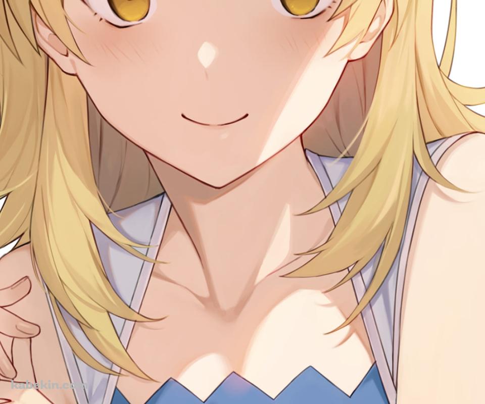 白い花の髪飾りをつけた可愛い一色いろは / やはり俺の青春ラブコメはまちがっている。のAndroidの壁紙(960px x 800px) スマホ用