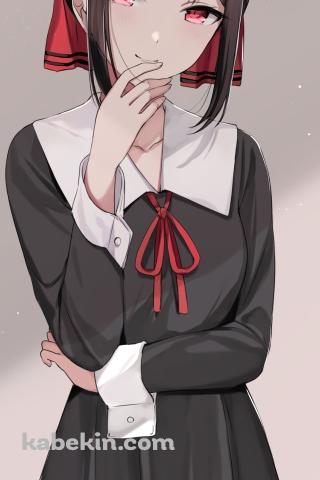 冷笑する四宮かぐや / かぐや様は告らせたい～天才たちの恋愛頭脳戦～のAndroidの壁紙(320px x 480px) スマホ用