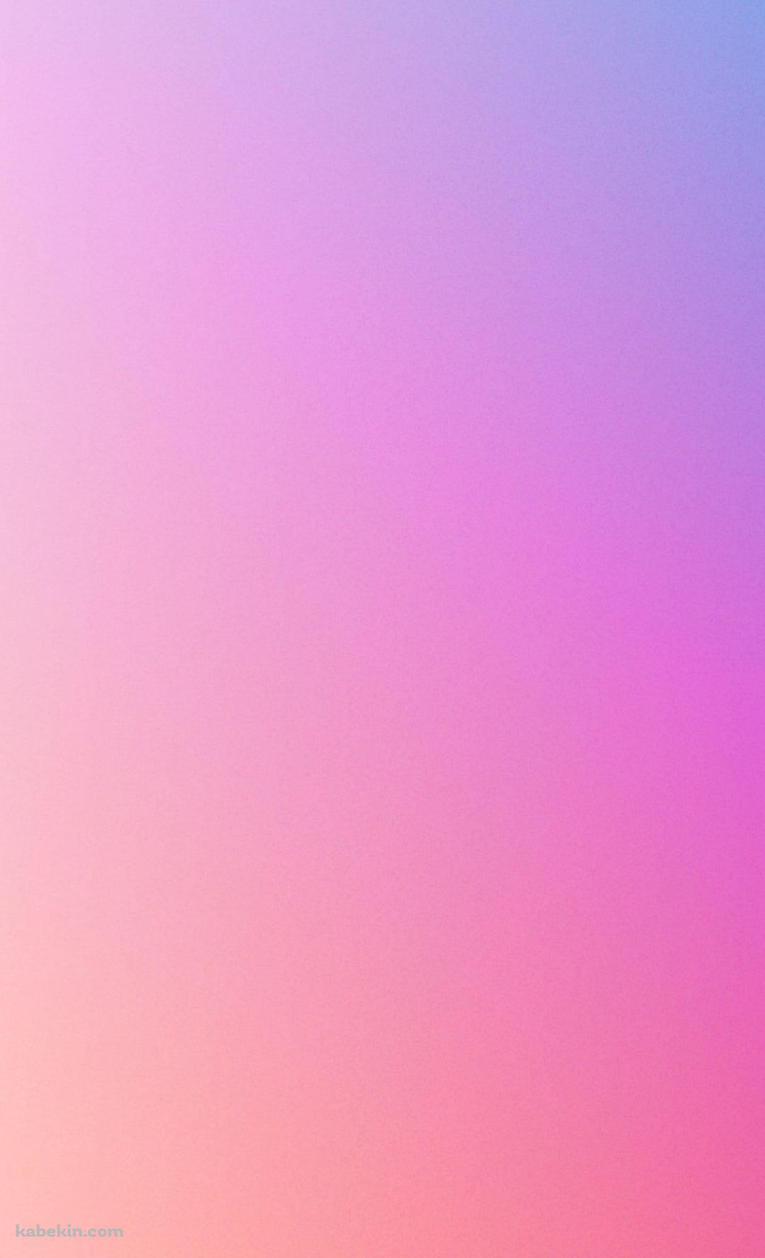綺麗な淡いピンクと水色のグラデーション / パステルのAndroidの壁紙(1080px x 1776px) スマホ用