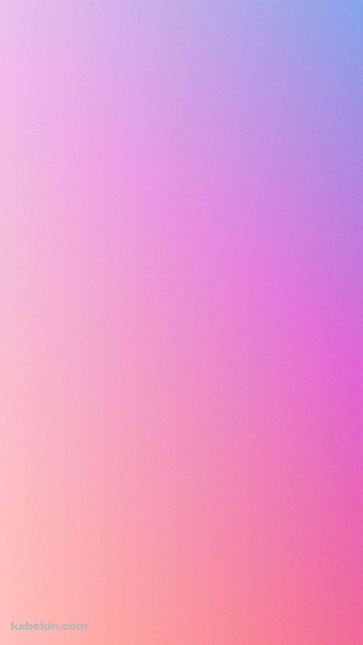 綺麗な淡いピンクと水色のグラデーション / パステルのAndroidの壁紙(720px x 1280px) スマホ用