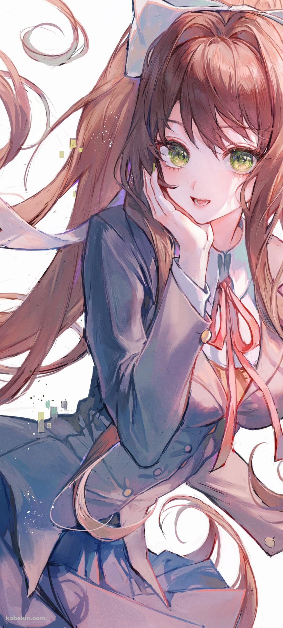 可愛いモニカ / ドキドキ文芸部!のAndroidの壁紙(1080px x 2400px) スマホ用