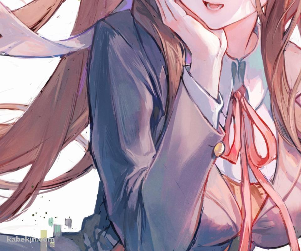 可愛いモニカ / ドキドキ文芸部!のAndroidの壁紙(960px x 800px) スマホ用