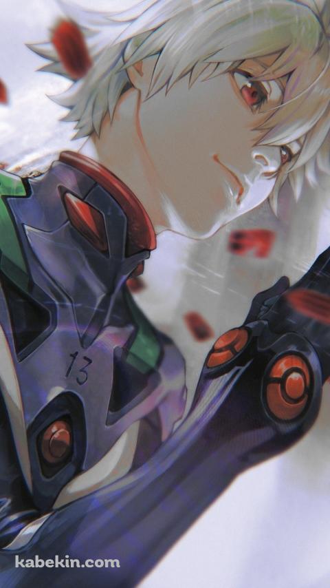 プラグスーツを着たかっこいい渚カヲル / ヱヴァンゲリヲン新劇場版:QのAndroidの壁紙(480px x 854px) スマホ用