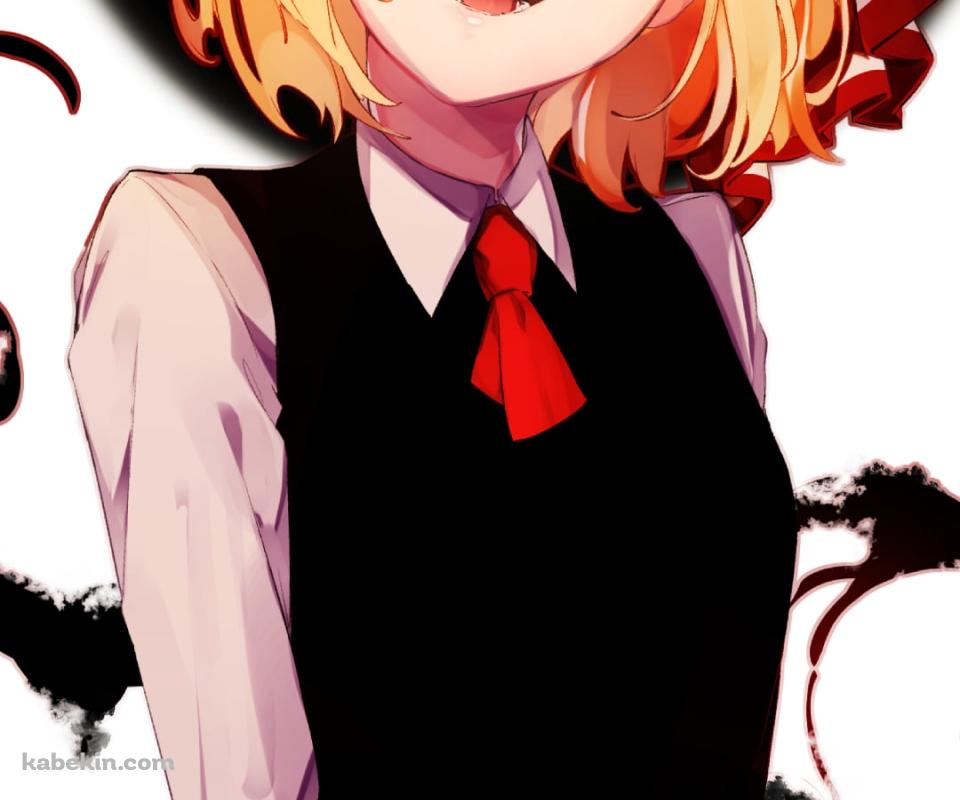黒い炎にまとわれたルーミア / 東方のAndroidの壁紙(960px x 800px) スマホ用