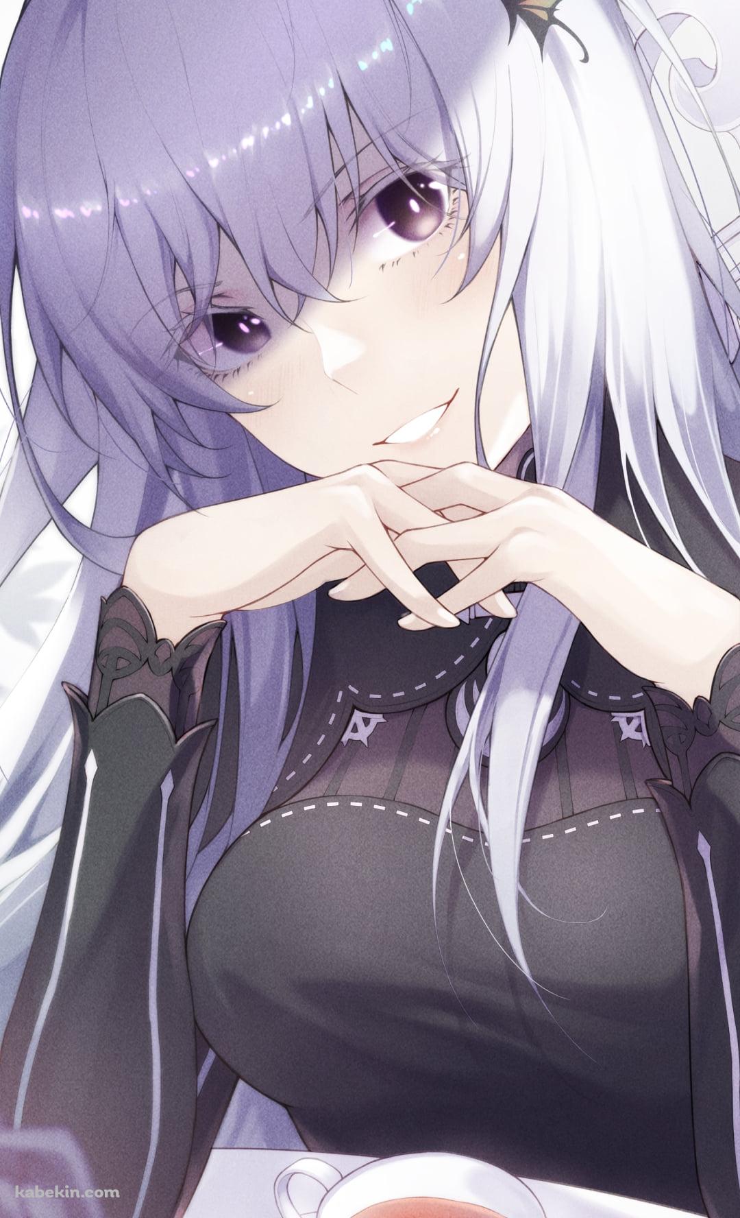 お茶をしながら微笑むエキドナ / Re:ゼロから始める異世界生活のAndroidの壁紙(1080px x 1776px) スマホ用