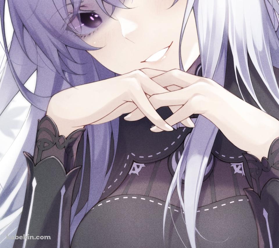 お茶をしながら微笑むエキドナ / Re:ゼロから始める異世界生活のAndroidの壁紙(960px x 854px) スマホ用