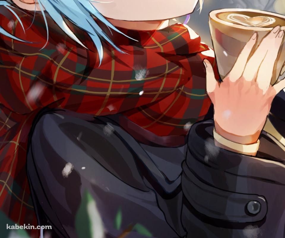 小さいコーヒーカップに入った珈琲を持つ可愛いレム / Re:ゼロから始める異世界生活のAndroidの壁紙(960px x 800px) スマホ用
