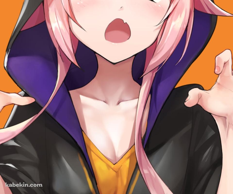 両手をあげる可愛いソルシエール / ブレイヴガールレイヴンズのAndroidの壁紙(960px x 800px) スマホ用