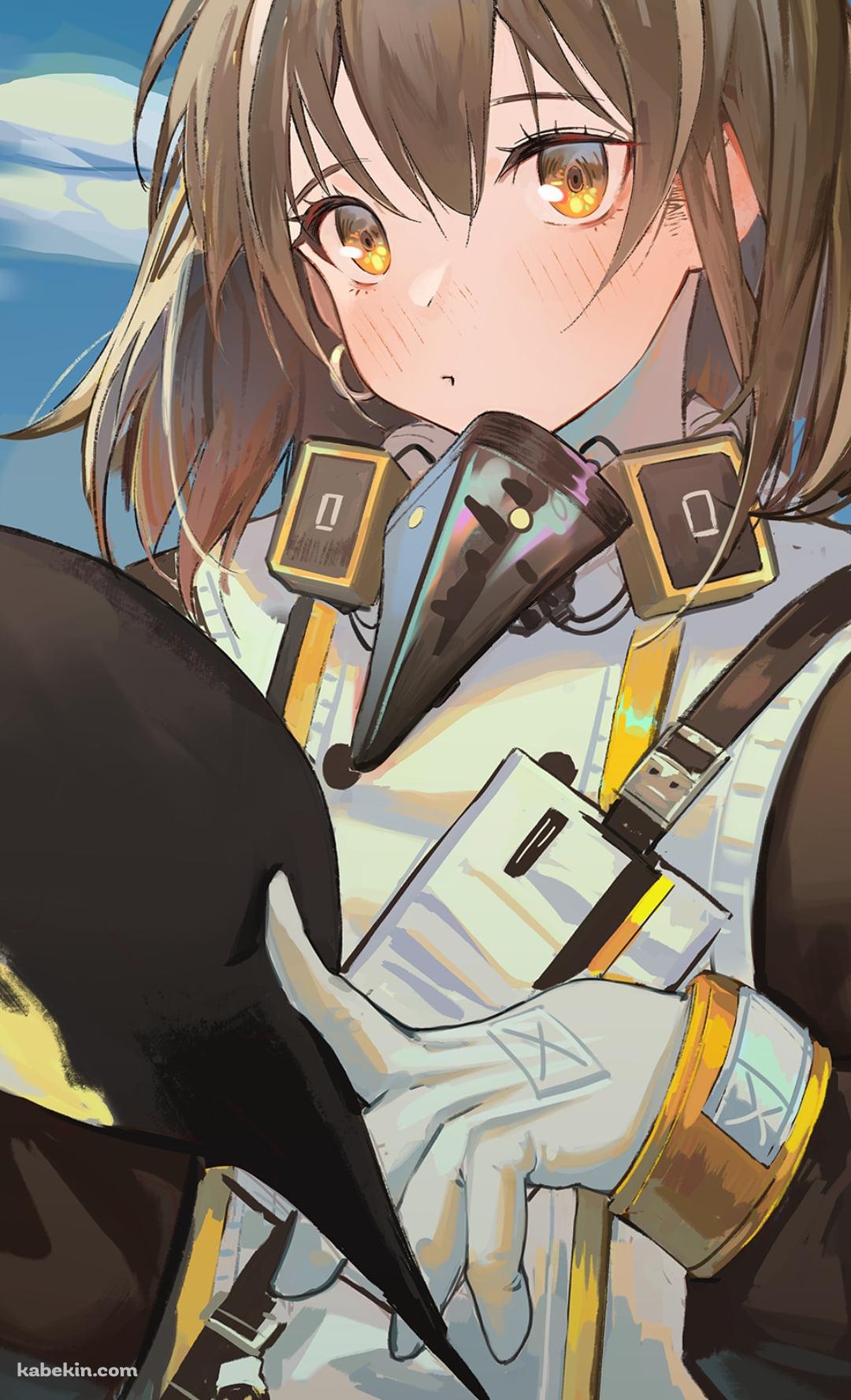 ペンギンを指で触る可愛いマゼラン / エンペラー / アークナイツのAndroidの壁紙(1080px x 1776px) スマホ用